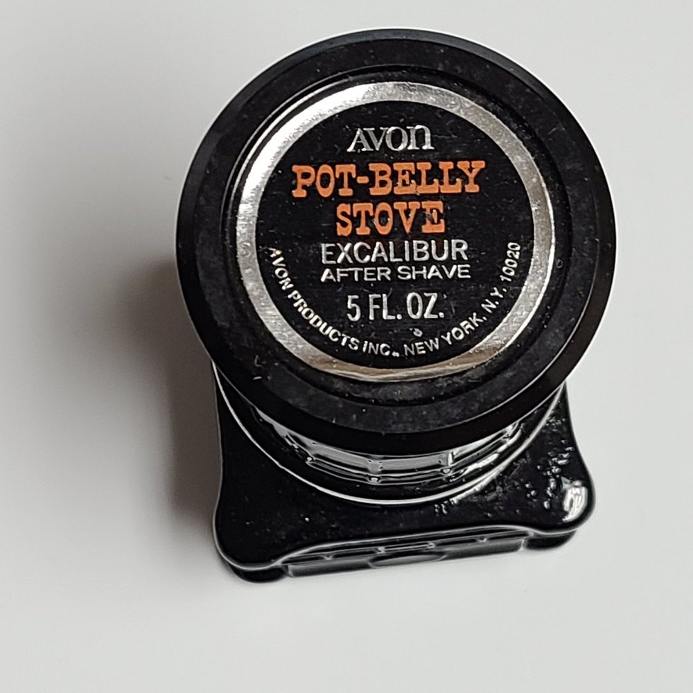 Avon Pot Belly Stove Excalibur After Shave 5fl oz